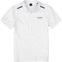 HACKETT Herren Polo-Shirt weiß Baumwoll-Jersey von Hackett