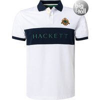 HACKETT Herren Polo-Shirt weiß Baumwoll-Piqué von Hackett