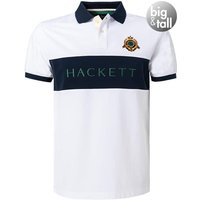 HACKETT Herren Polo-Shirt weiß Baumwoll-Piqué von Hackett