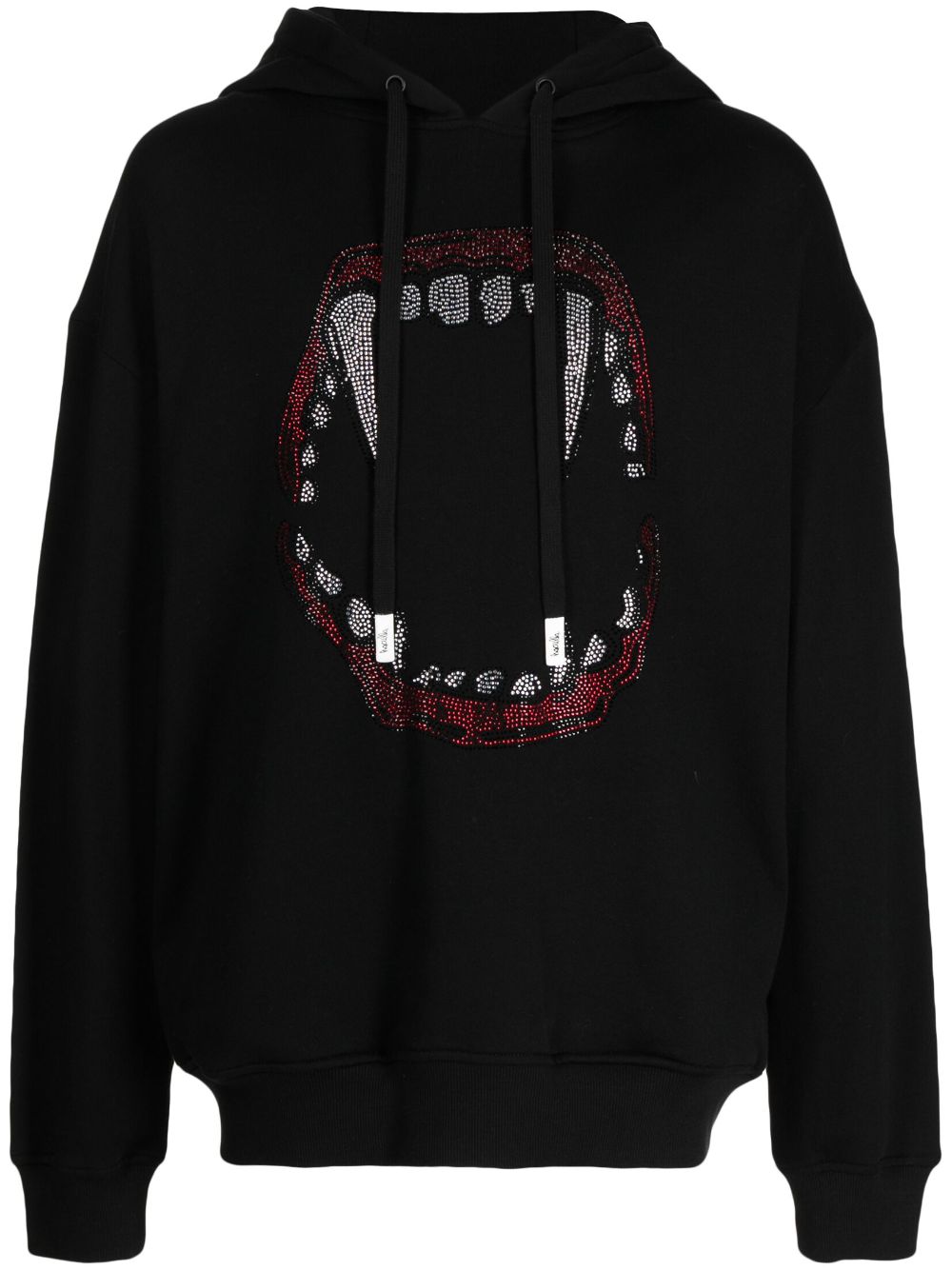 Haculla Hoodie mit Vampirzähnen - Schwarz von Haculla