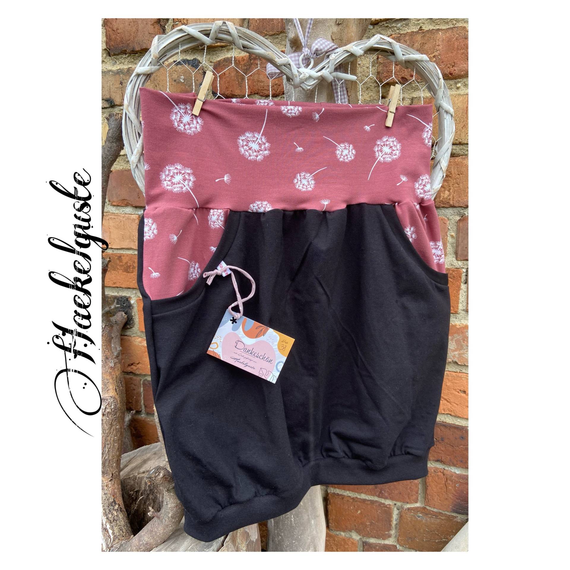 Gr. 40 " Pusteblume Ballonrock Schwarz Rosa Punkte Rock Damen Frau Gr. 40 " Pusteblume Ballonrock Schwarz Rosa Punkte Rock Damen Frau von Haekelguste
