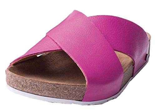 HAFLINGER 819412-0 Bio Mio Damen Pantoletten Clogs Hausschuhe, Größe:42 EU, Farbe:Pink von HAFLINGER