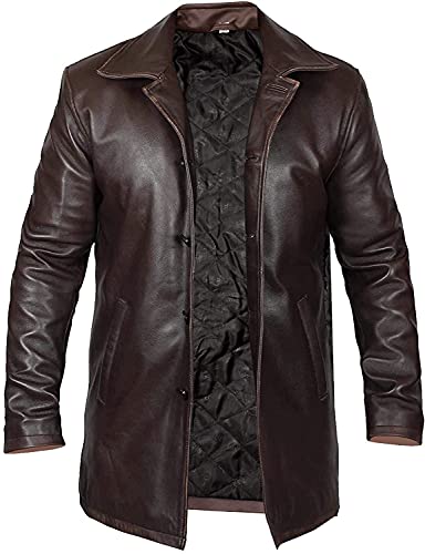 Herren Ledermantel, Echtleder, langer Mantel, klassischer Blazer, Schwarz Gr. XL, Langer Mantel, Used-Look, Braun Herren Ledermantel, Echtleder, langer Mantel, klassischer Blazer, Schwarz Gr. XL, Langer Mantel, Used-Look, Braun von Hafsah