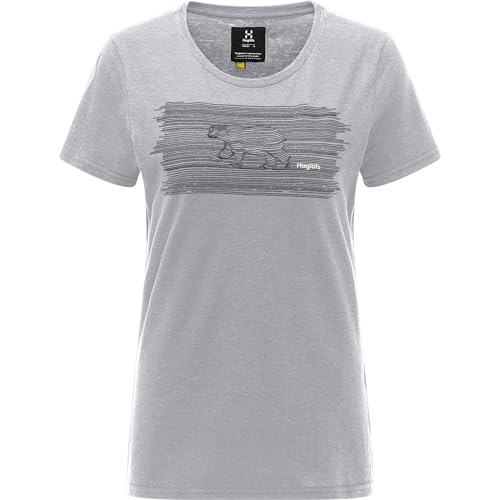 Haglöfs Damen Träd Print T-Shirt, Concrete, M von Haglöfs