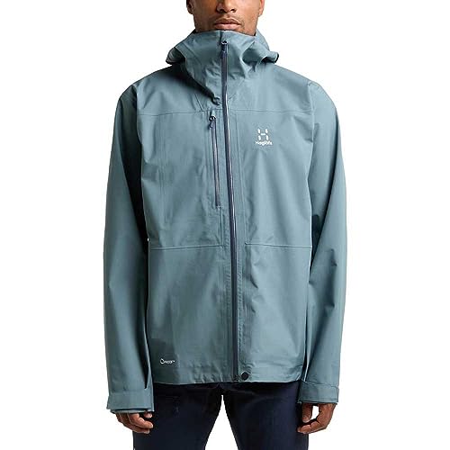 Haglöfs M Front Proof Jacket Blau - Atmungsaktive leichte Herren Proof™ Outdoorjacke, Größe L - Farbe Steel Blue von Haglöfs