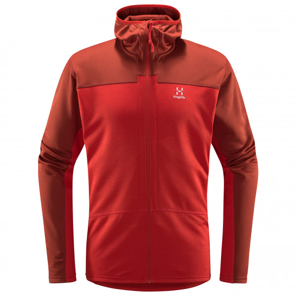 Haglöfs - Roc Flash Mid Hood - Fleecejacke Gr M rot von Haglöfs