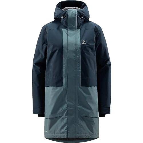 Haglofs Damen Salix Proof Mimic Parka Jacke, Tarn Blue/Steel Blue, 38 von Haglöfs