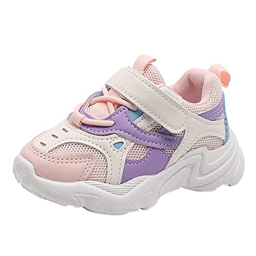 HaicoM Baby Erste Lauflernschuhe Sport Jungen Schuhe Kleinkind Casual Mädchen Turnschuhe Mesh Kinder Baby Laufschuhe Kinderschuhe Mädchen 21 (Pink, 22 Toddler) von HaicoM