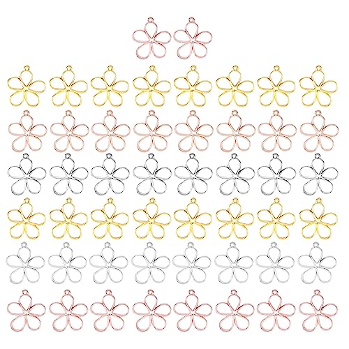 Haiki 50 Pack Hohlblumenanhänger Einzigartige Blumenanhänger Handgefertigte Schmuckzubehör Schmuckanhänger Für Schmuck Haiki 50 Pack Hohlblumenanhänger Einzigartige Blumenanhänger Handgefertigte Schmuckzubehör Schmuckanhänger Für Schmuck von Haiki