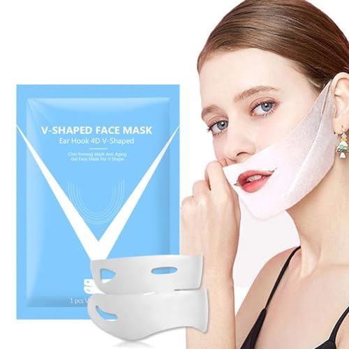 Bloskin Doppelkinn-Maske Wiederverwendbar, 2024 neue Bloskin Lifting-Gesichtsmaske, Doppelkinn-Maske V-Linien-Lifting-Maske, Beseitigen Sie das Doppelkinn und Verbessern Sie die Kieferpartie (1PC) von Hailmkont