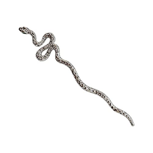 Elegante Metall-Haarspangen in Schlangenform mit chinesischen Haarnadeln, Haar-Accessoires für Damen, langes Haar von Haipink
