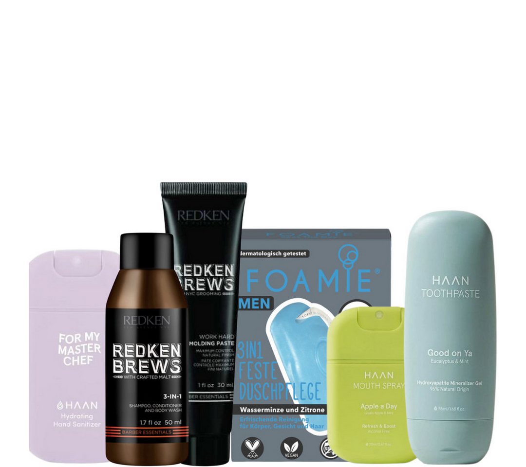 HairGecko Körperpflegemittel Reiseset für Männer, 6-tlg. HairGecko Körperpflegemittel Reiseset für Männer, 6-tlg. von HairGecko