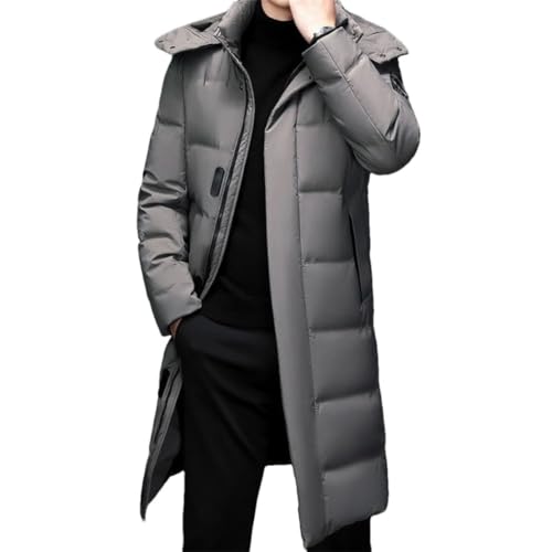 Haitpant Männer Daunenmantel Winter Dicke Lange 90% Daunenjacke Pelz Mit Kapuze Winddicht Windbreaker Mantel, grau, XL Haitpant Männer Daunenmantel Winter Dicke Lange 90% Daunenjacke Pelz Mit Kapuze Winddicht Windbreaker Mantel, grau, XL von Haitpant