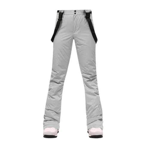 Haitpant Skihose Frauen Verdicken Winddicht Winter Schnee Hosen Outdoor Sport Snowboarden Warm Atmungsaktiv Overalls, Hellgrau 9, 38 von Haitpant