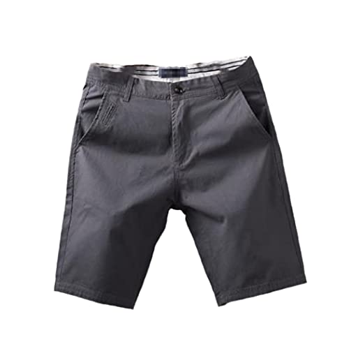 Haitpant Sommer Herren Casual Shorts Baumwolle Fünf-Punkt Hosen Lose Strand Shorts Reithose Große Größe, dunkelgrau, 6 von Haitpant