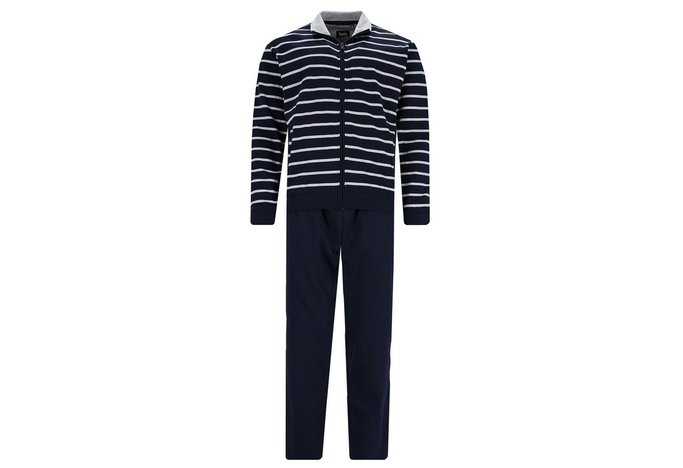 Hajo Pyjama Herren Hausanzug Set - Klima-Komfort, lang, Jacke von Hajo