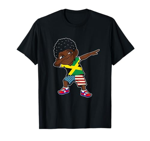 Halb amerikanisch, halb jamaikanisch, Junge, Kind, jamaikanische Flagge, patriotisch T-Shirt Halb amerikanisch, halb jamaikanisch, Junge, Kind, jamaikanische Flagge, patriotisch T-Shirt von Half American Half Jamaican Jamaica Flag Patriotic