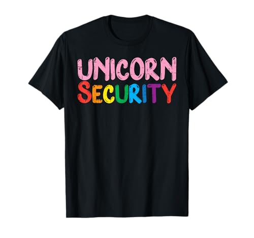 Einhorn Security Dad Brother Halloween Kostüm Herren Jungen T-Shirt von Halloween Shirts For Women Men Kids Boys Girls