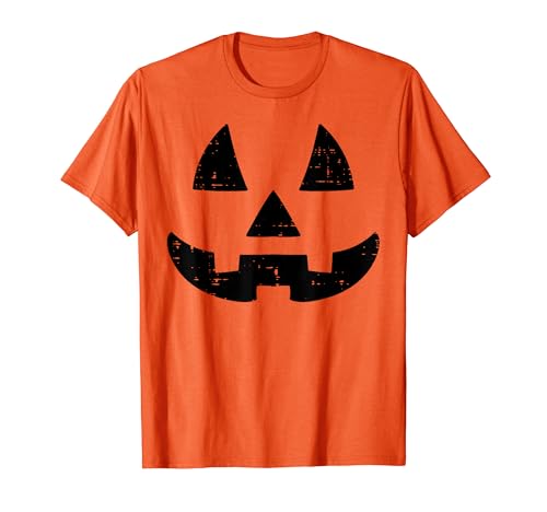 Jack O Lantern Face Cute Halloween Kostüm Herren Damen Kinder T-Shirt von Halloween Shirts For Women Men Kids Boys Girls