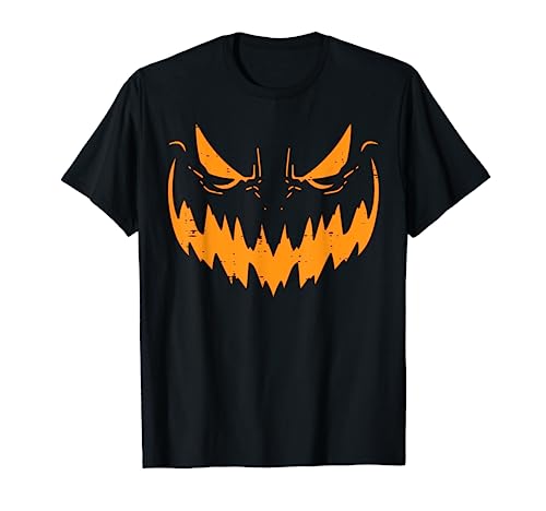 Jack O Lantern Face Scary Pumpkin Halloween Herren Damen Kinder T-Shirt von Halloween Shirts For Women Men Kids Boys Girls