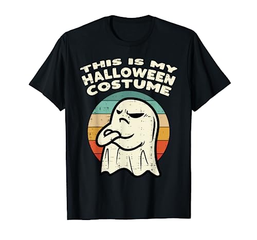 This Is My Halloween Kostüm Ghost Retro Männer Frauen Kinder Jungen T-Shirt von Halloween Shirts For Women Men Kids Boys Girls