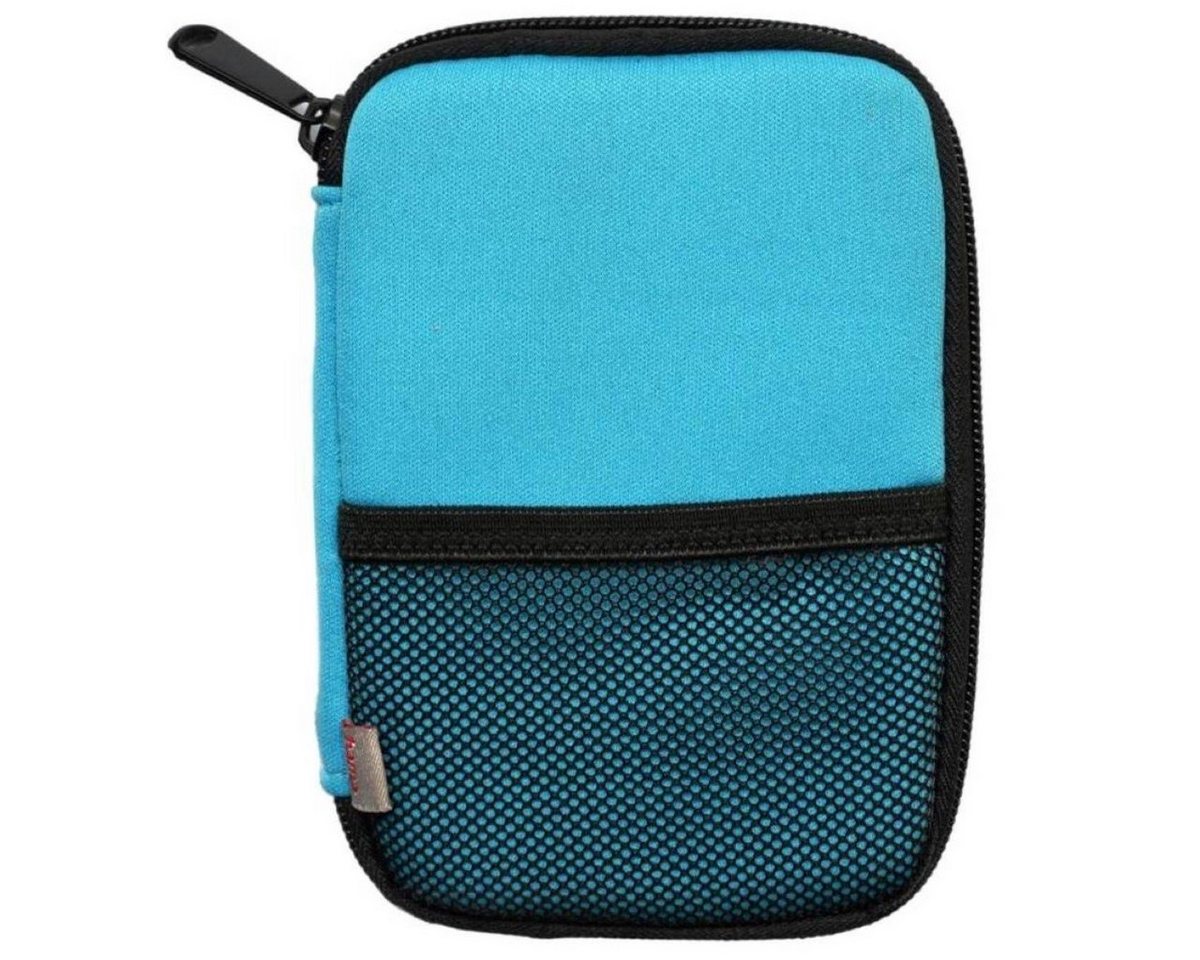 Hama Etui Hama Card-Case Speicherkarten-Tasche Blau, Etui für 5 Speicherkarten, USB-Sticks, Batterien mit Gürtelschlaufe von Hama