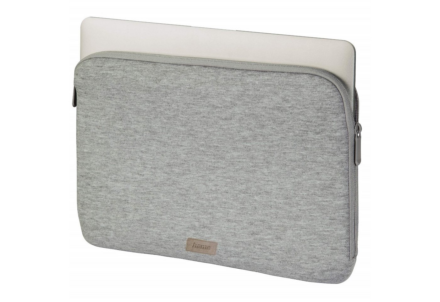 Hama Laptoptasche Notebook-Tasche Schutz-Hülle Jersey 13" Grau, Sleeve Cover Laptop passend für 13" 13,3" 13,5" 13,6 Zoll von Hama