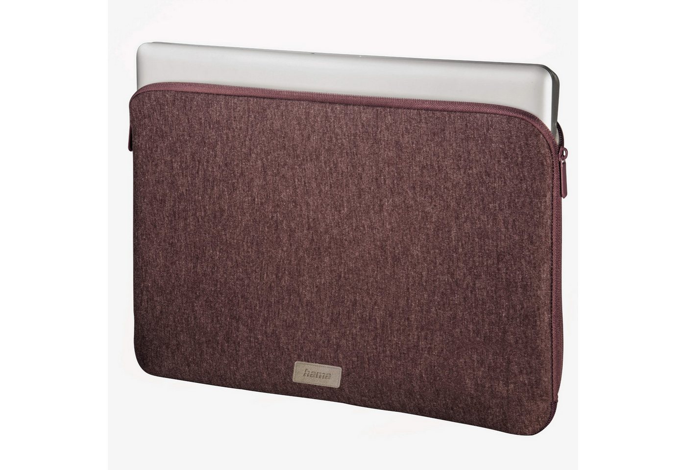 Hama Laptoptasche Notebook-Tasche Schutz-Hülle Jersey 14" Rot, Sleeve Cover Laptop passend für 14" 14,1" 14,2" 14,4" 14,6" 14,9" Zoll von Hama