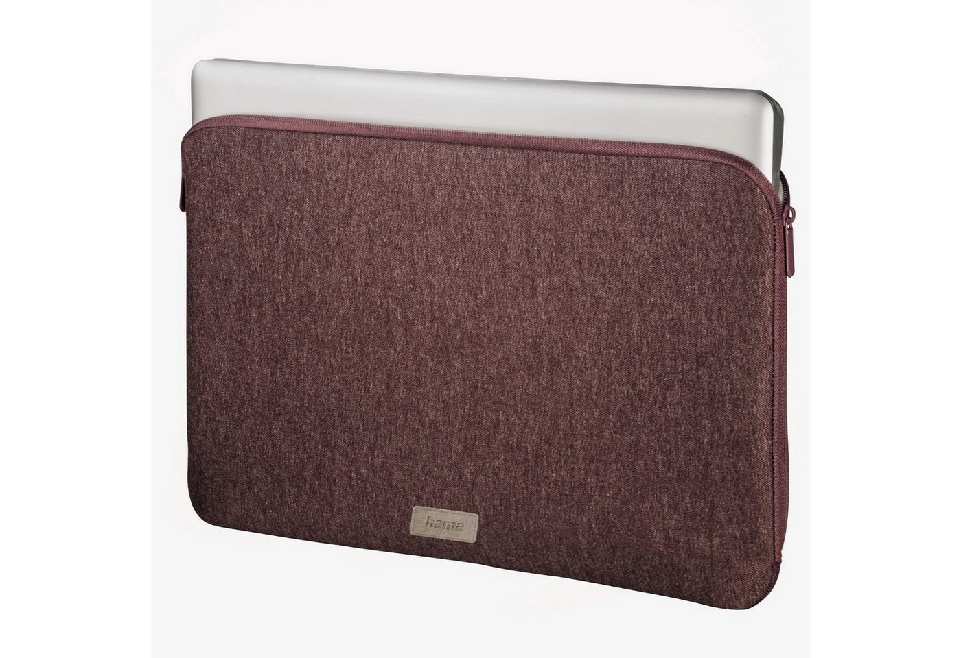 Hama Laptoptasche Notebook-Tasche Schutz-Hülle Jersey 15" Rot, Sleeve Cover Laptop passend für 15" 15,4" 15,6" Zoll von Hama