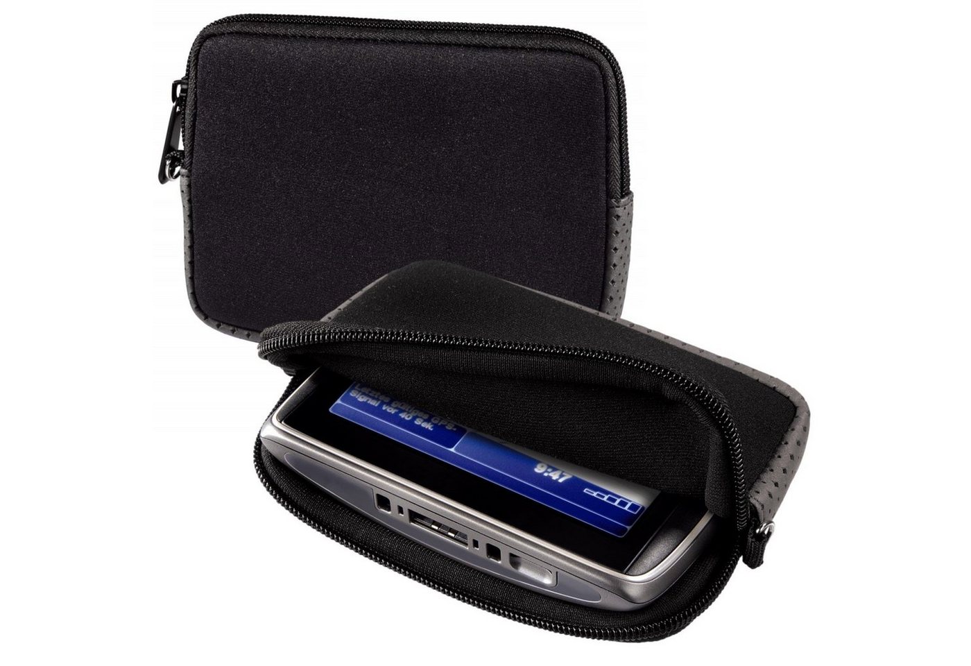 Hama Navigationstasche Navi-Tasche NEO GPS Case Etui Schutz-Hülle, für 5" 5,5" Navigation, große Innentasche, Hand-/Gürtelschlaufe von Hama