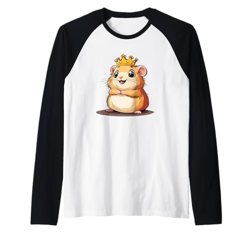 Lustiges Hamster-Outfit mit Krone für Jungen und Mädchen Raglan Lustiges Hamster-Outfit mit Krone für Jungen und Mädchen Raglan von Hamster King
