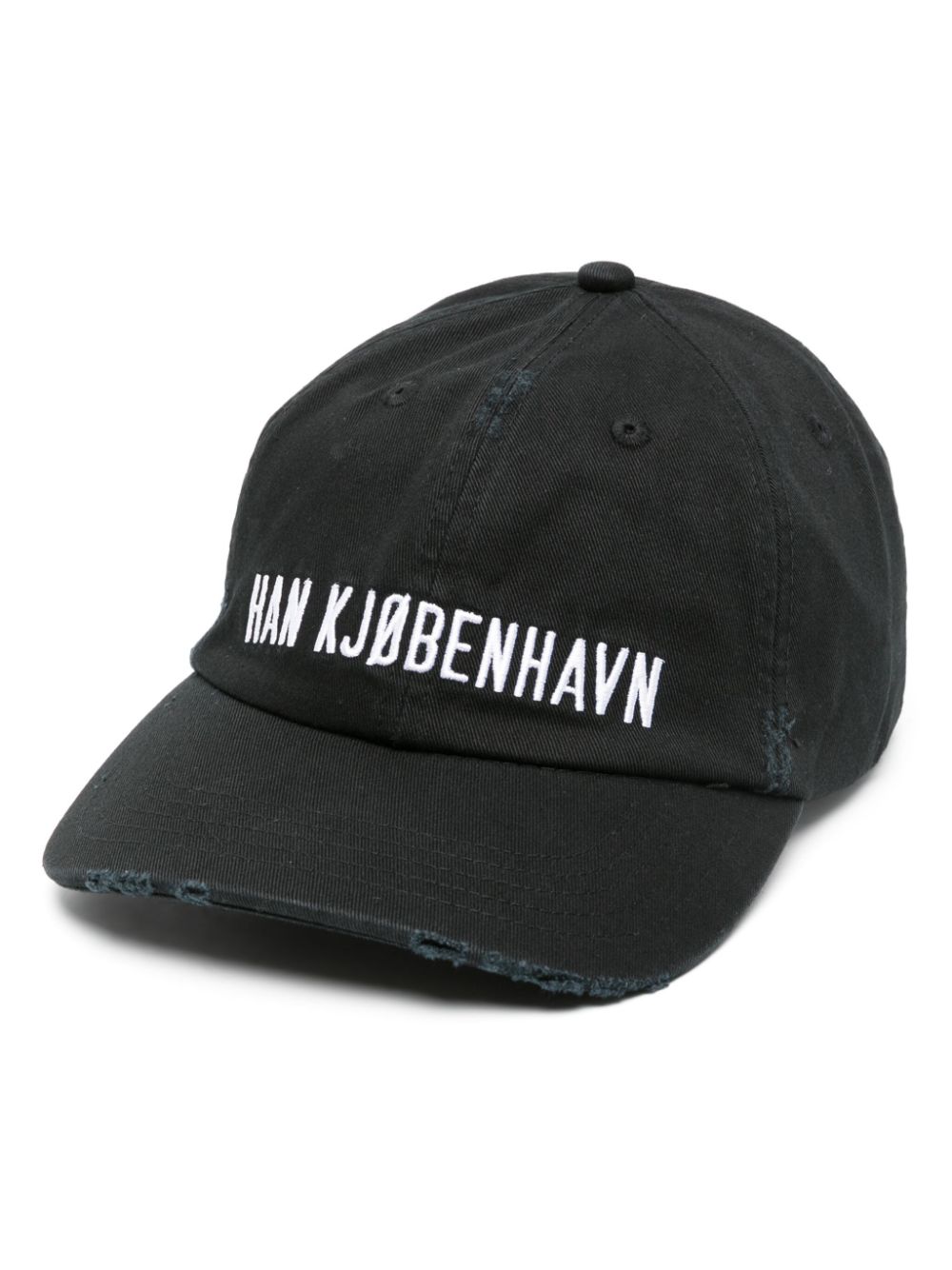 Han Kjøbenhavn Baseballkappe aus Bio-Baumwolle mit Logo - Schwarz von Han Kjøbenhavn