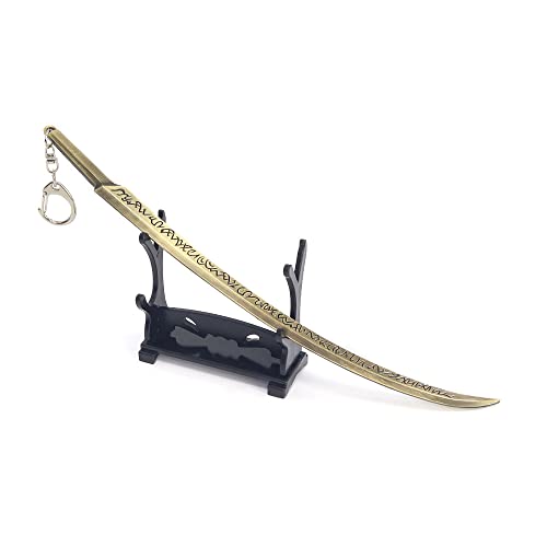 Hanaiette 1 x Elden Ring Game periphere Waffen Modell Schlüsselanhänger mit Display-Ständer für Anime-Fans, Stil 5, Einheitsgröße von Hanaiette