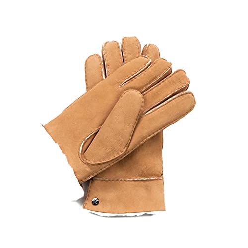 Hand Gewand by Weikert Lammfellhandschuhe aus australischem Merino-Lammfell, extra weich, handgenäht, Herren Damen Lederhandschuhe Lammfell, gefüttert von Hand Gewand by Weikert