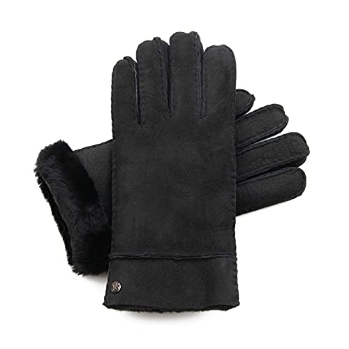 Hand Gewand by Weikert Warme Lammfellhandschuhe aus australischem Merino-Lammfell, NEU mit verstärkter Handnaht, Herren Lederhandschuhe, Lederhandschuh, Fellhandschuh von Hand Gewand by Weikert