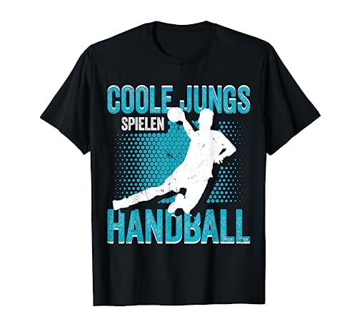 Coole Jungs Spielen Handball Handballer Handballspieler T-Shirt von Handball Coole Geschenkidee Handballer Outfit Shop