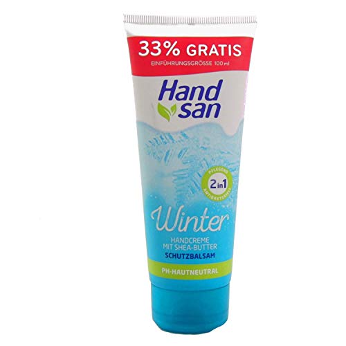 100ml Handsan Winter Handcreme 2in1 24h Feuchtigkeit mit Shea & Cocoa Butter PH Neutral von Handsan