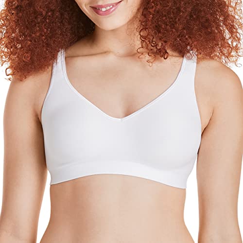 Hanes Damen Comfort Evolution Bra BH, weiß, 3X Plus von Hanes