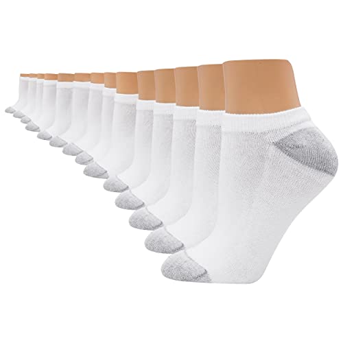 Hanes Damen Cool Comfort No-Show, feuchtigkeitsableitende, Schuhgrößen 38-42, 14er-Pack Socken, Weiss/opulenter Garten, 37-42 EU von Hanes