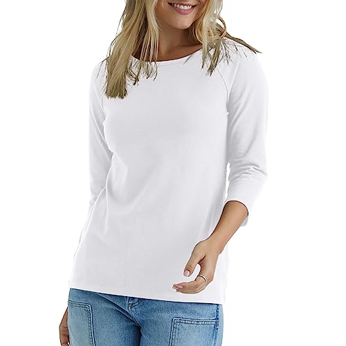 Hanes Damen O9343 Hemd, weiß, Large von Hanes