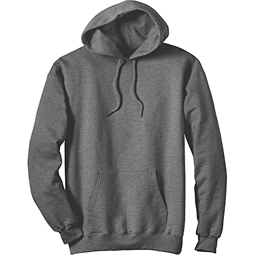 Hanes Herren-Sweatshirt aus Baumwolle, schwer, Rundhalsausschnitt, Charcoal Heather, XXX-Large von Hanes