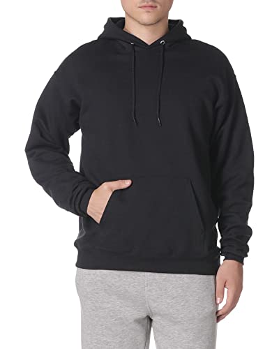 Hanes Herren Ultimate Cotton Heavyweight Pullover Hoodie Sweatshirt, schwarz, Large von Hanes