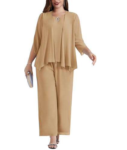 Hanna Nikole Große Größen Damen Chiffon Sets Sommer Bluse Lässige Hose Lounge Set Strand Outfit Setdreiteiliger Anzug Mit Weste Aprikose 54 Hanna Nikole Große Größen Damen Chiffon Sets Sommer Bluse Lässige Hose Lounge Set Strand Outfit Setdreiteiliger Anzug Mit Weste Aprikose 54 von Hanna Nikole