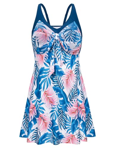 Hanna Nikole Womens Large Size Two-Piece BadeanzÜge Mode Classic Stretchy Beach Swimwear Weiße Blume 54 von Hanna Nikole