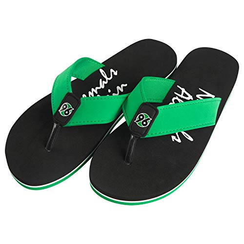 Hannover 96 Badeschuhe - Niemals Allein - Badeschlappen, Flip-Flops H96 - Plus Lesezeichen I Love Hannover Größe 42/43 von Hannover H96