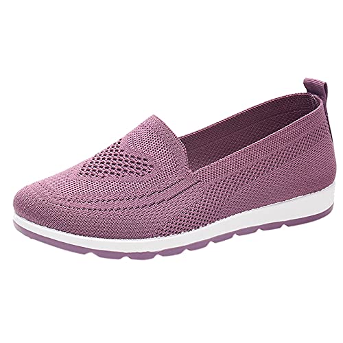 Hanraz Slip on Ballerinas Damen Sommer Damenschuhe Flat Sportschuhe Damen Stoffballerinas Damen Bequem Ballerinas Schuhe Sneaker von Hanraz