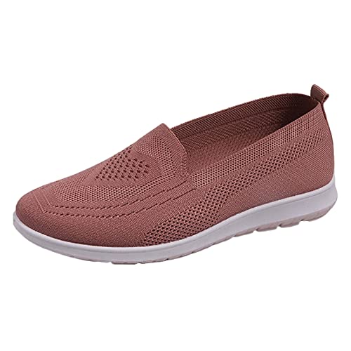 Hanraz Sportliche Ballerinas Damen, Klassische Stoffballerinas Knit Sommerschuhe Damen Elegant Schuhe Damen Sommer Elegant Elegant Sneaker Flache Schuhe von Hanraz