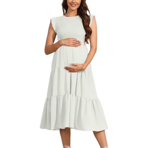 Hanraz Umstandskleidung, Stillkleid Festlich Umstandskleid Boho Sommer Schwangerschaftskleid Einfarbig Puffärmel Rundhals Maternity Dress Umstandsmode Umstandskleidung Hanraz Umstandskleidung, Stillkleid Festlich Umstandskleid Boho Sommer Schwangerschaftskleid Einfarbig Puffärmel Rundhals Maternity Dress Umstandsmode Umstandskleidung von Hanraz