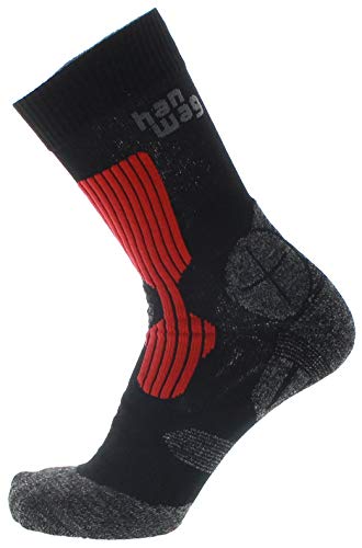 Hanwag Trek Socken schwarz/rot von Hanwag