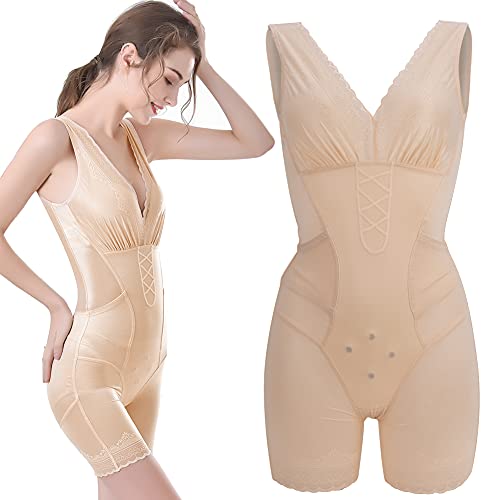 Haofy Postpartale Shapewear für Frauen, Fajas Colombianas Reductoras Body Shaping Jumpsuit(XL) von Haofy